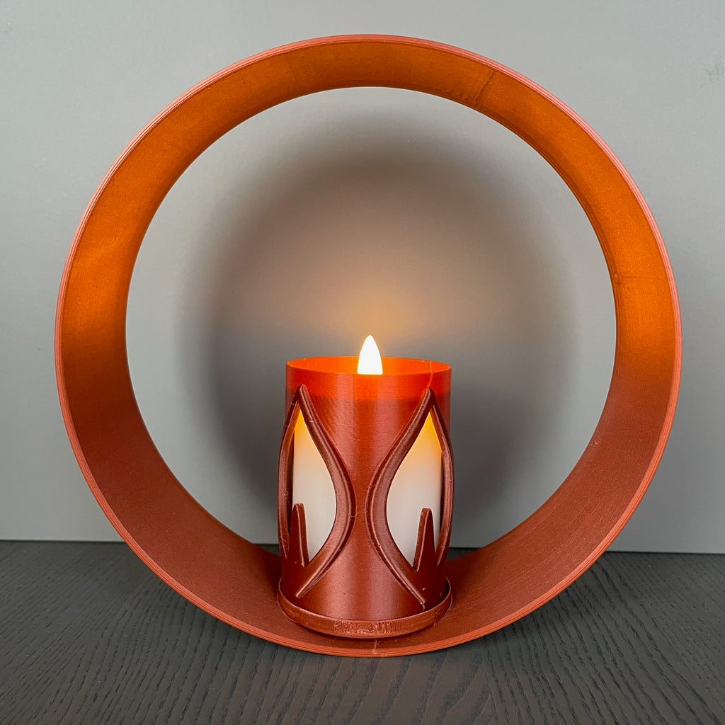 RingDekor med Flamme LED-lysholder
