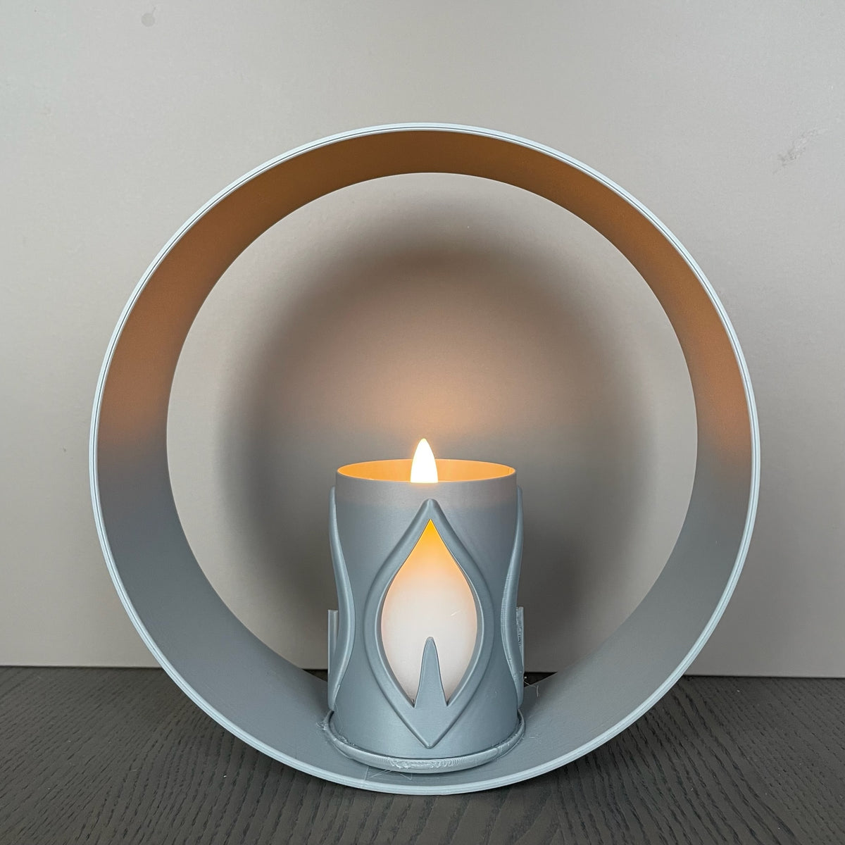 RingDekor med Flamme LED-lysholder