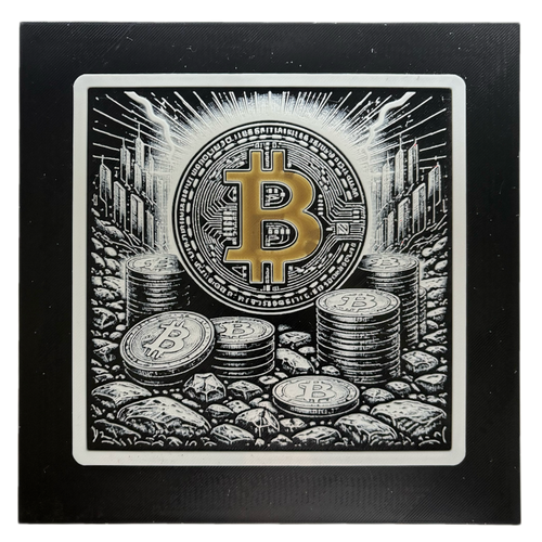 Bitcoin – 3D-relieff
