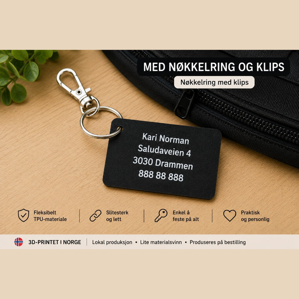 Saluda MERK – Personlig merkelapp i TPU