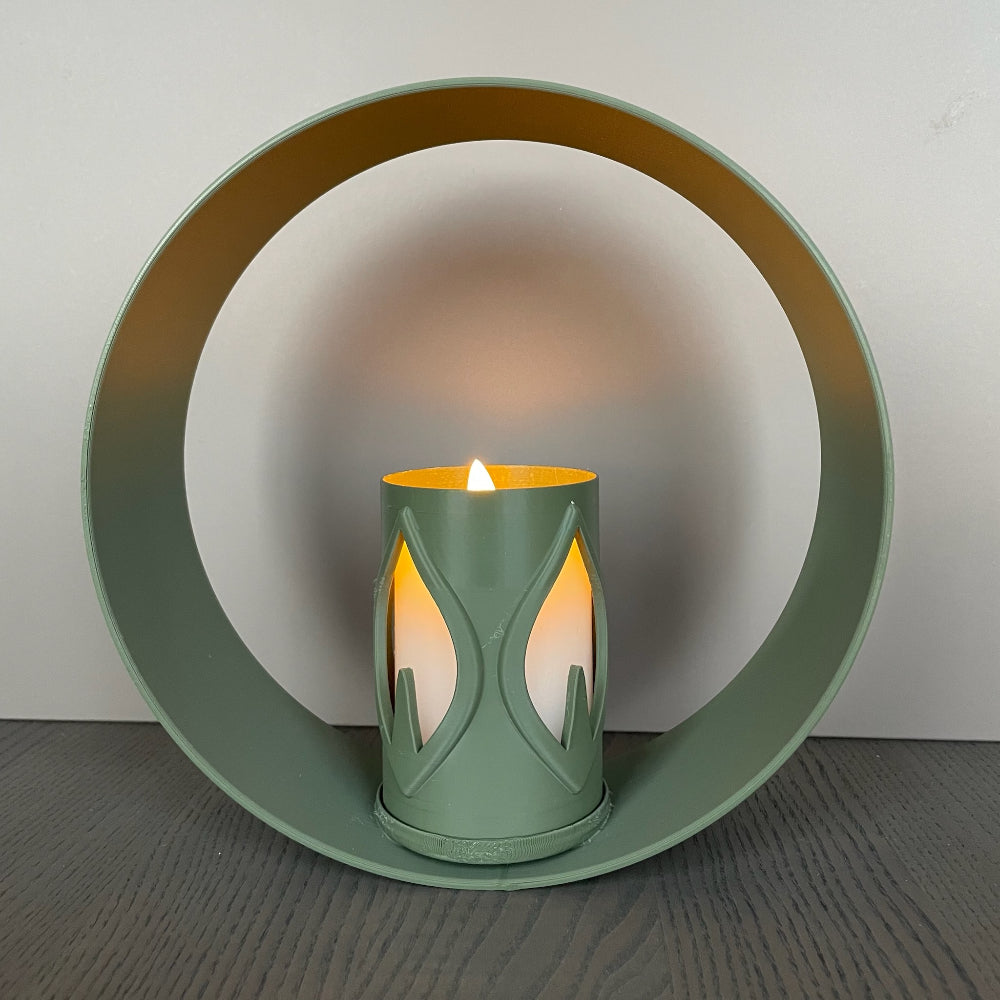 RingDekor med Flamme LED-lysholder
