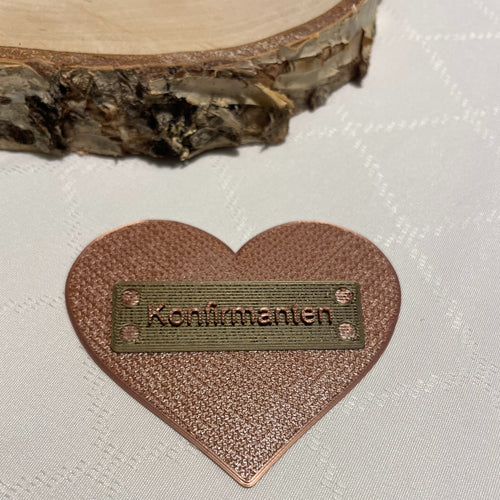 10 pk - Hjerte bordkort