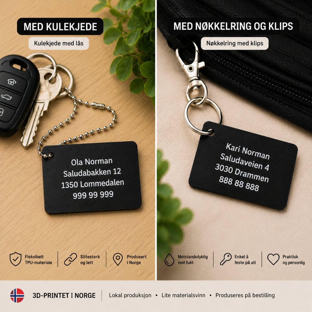 Saluda MERK – Personlig merkelapp i TPU