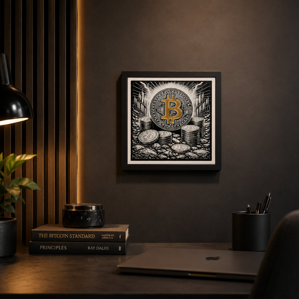 Bitcoin – 3D-relieff