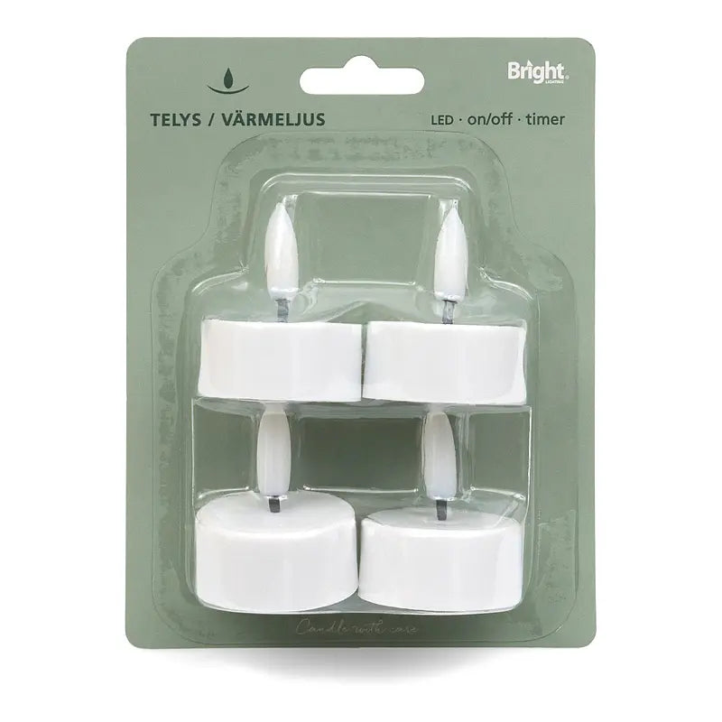 TELYS LED 4-PK HVIT