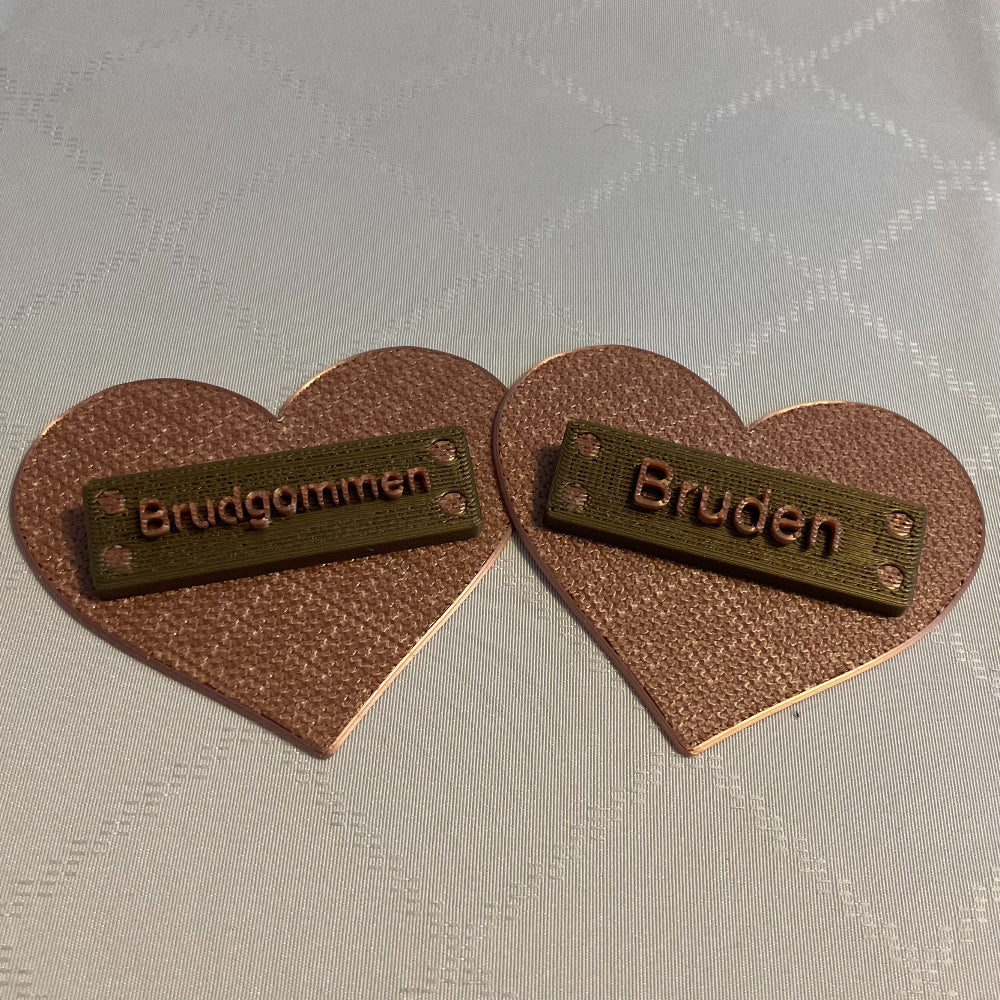 10 pk - Hjerte bordkort