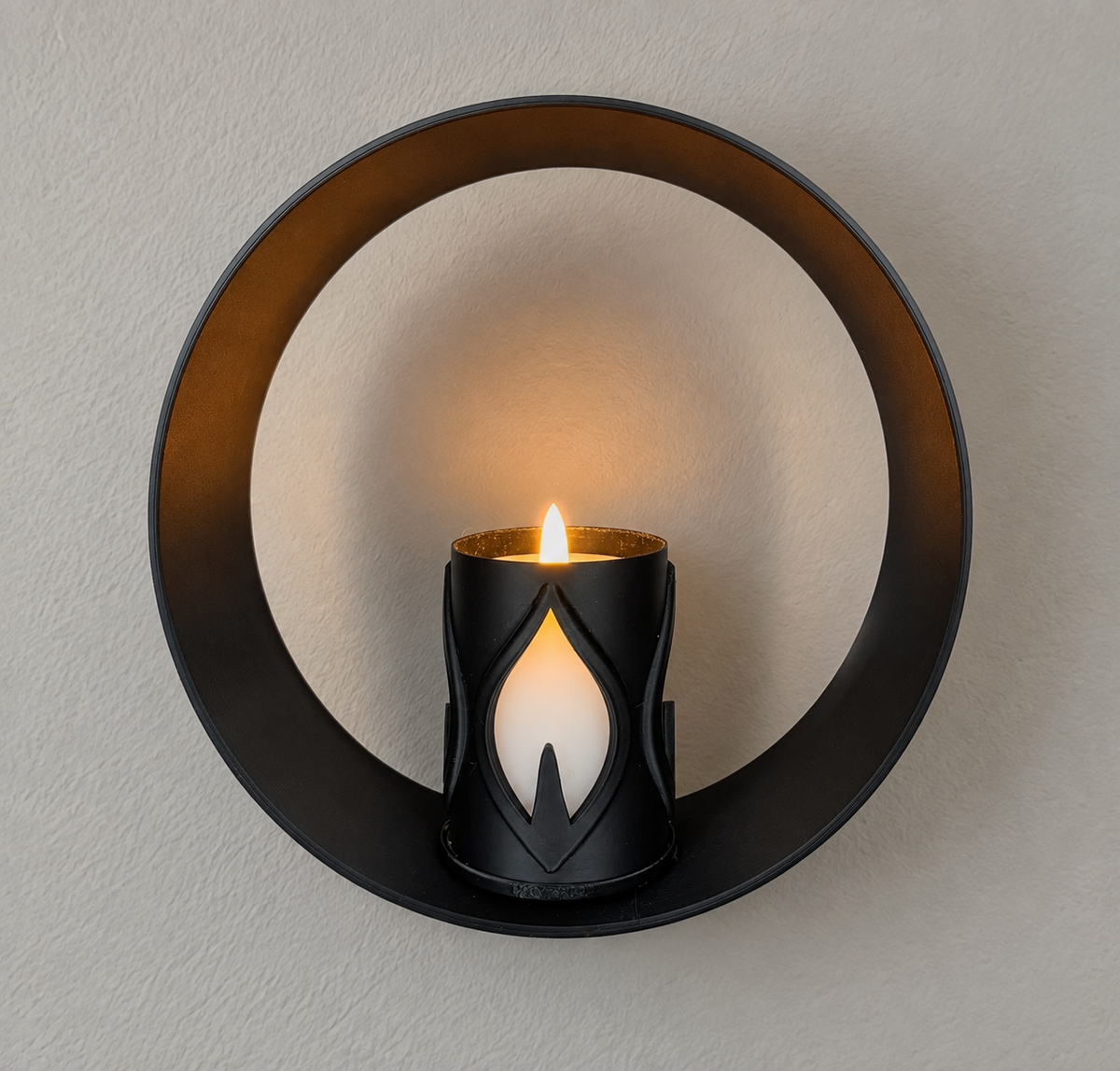 RingDekor med Flamme LED-lysholder