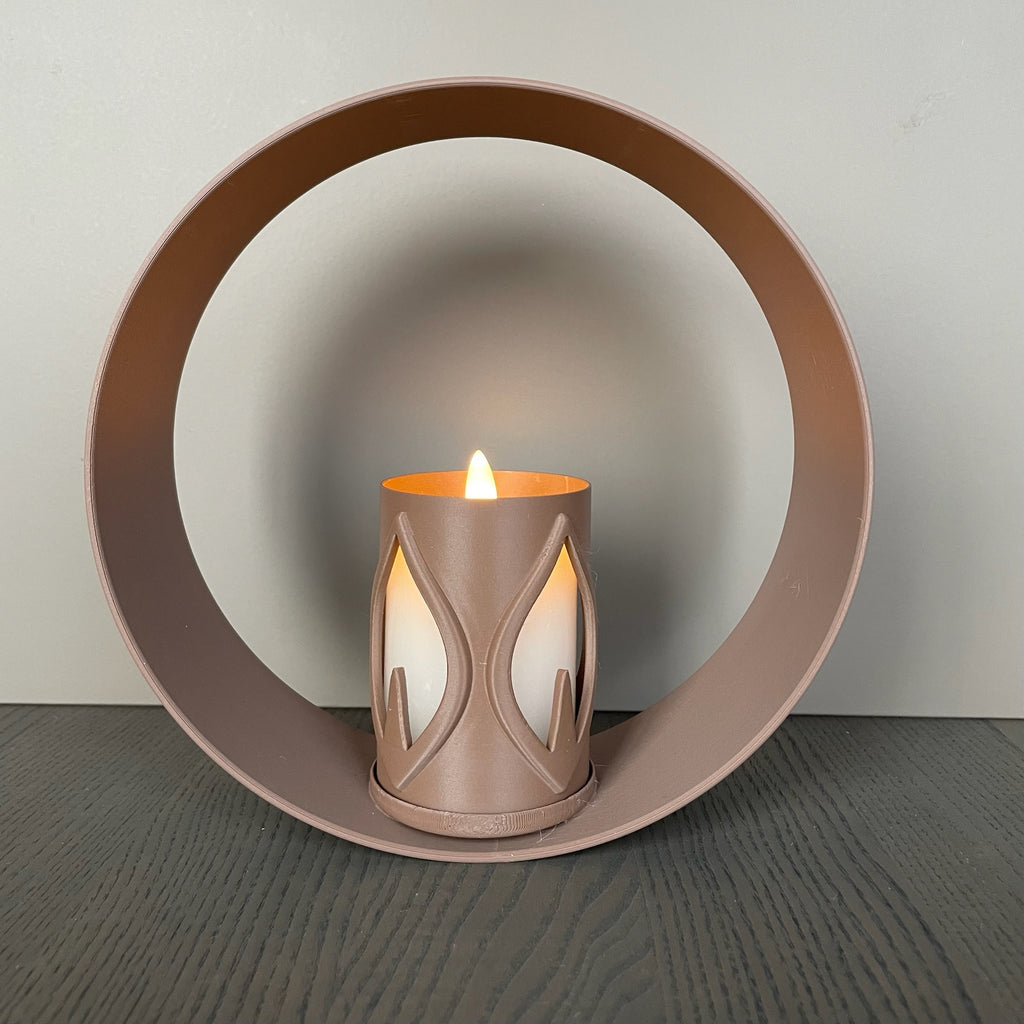 RingDekor med Flamme LED-lysholder