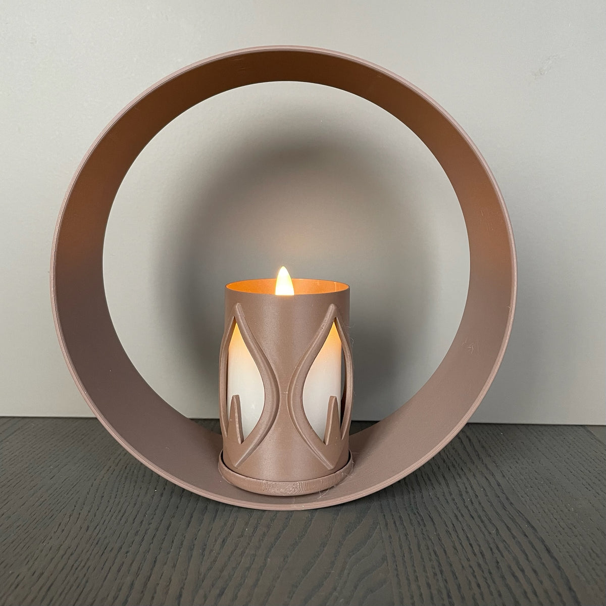 RingDekor med Flamme LED-lysholder