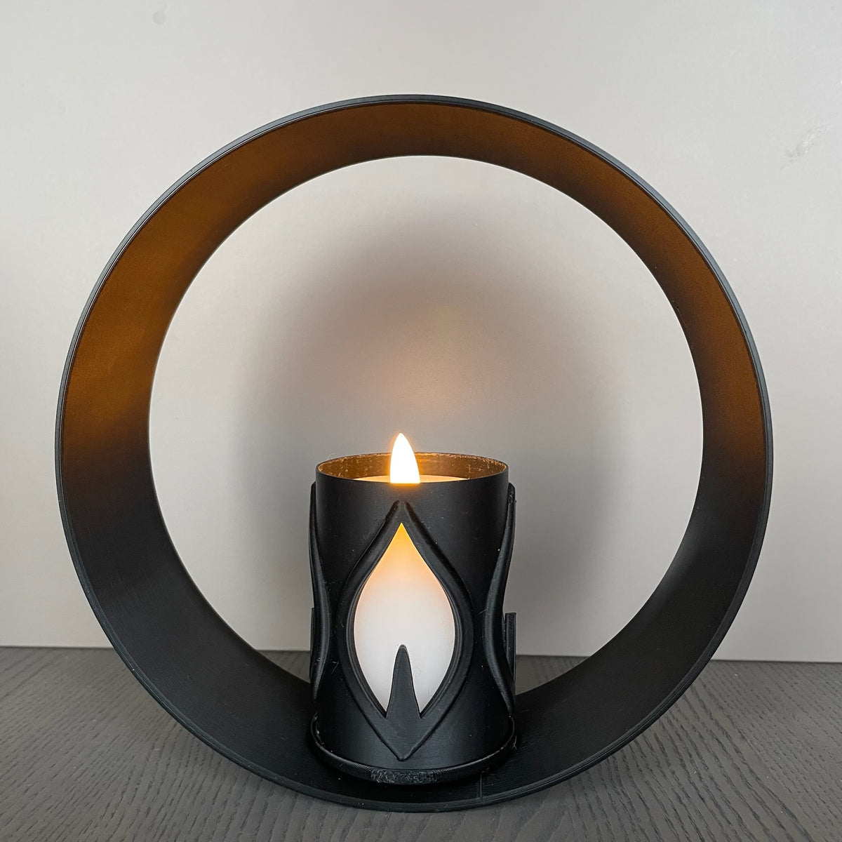 RingDekor med Flamme LED-lysholder