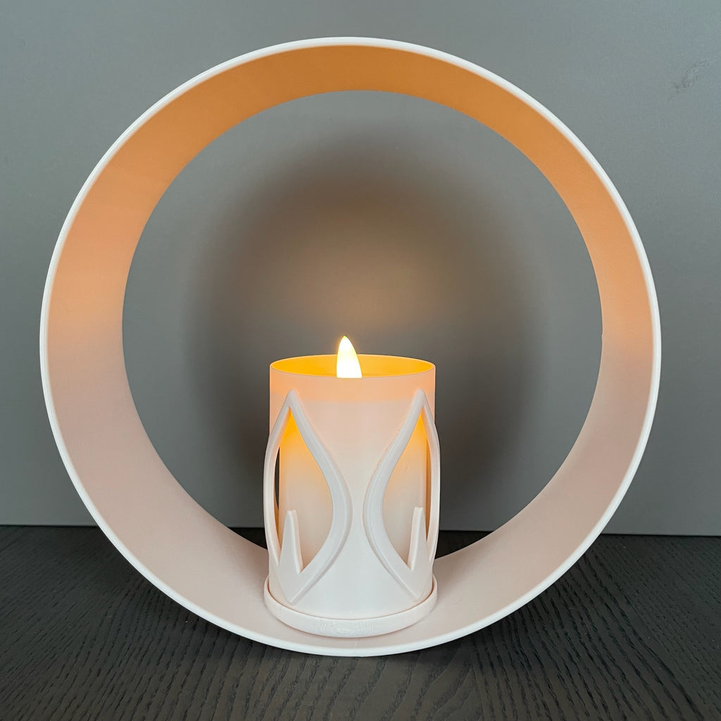 RingDekor med Flamme LED-lysholder