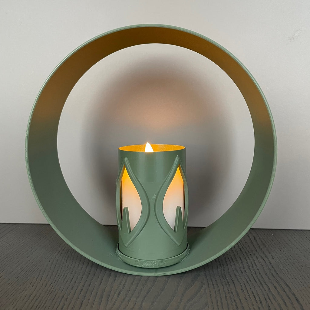 RingDekor med Flamme LED-lysholder