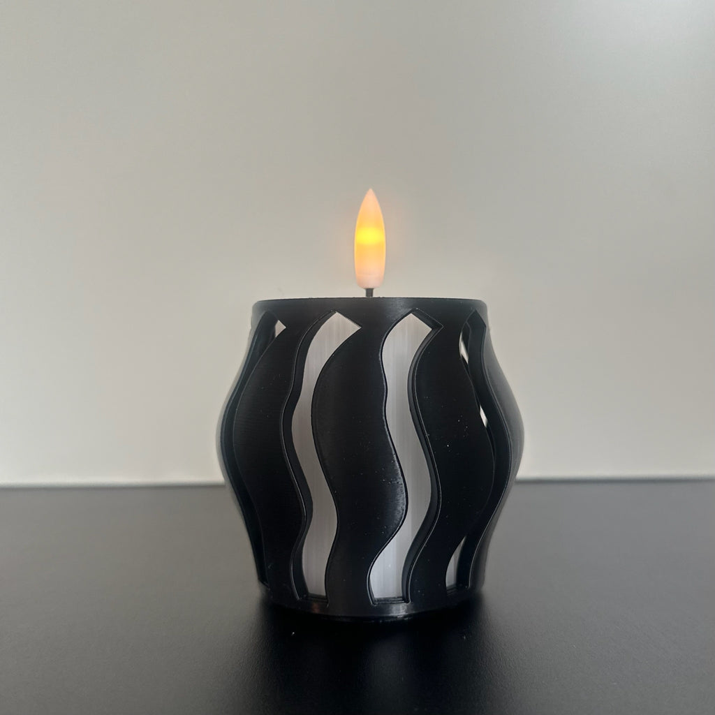 LED-lysholder - Bølge kurv