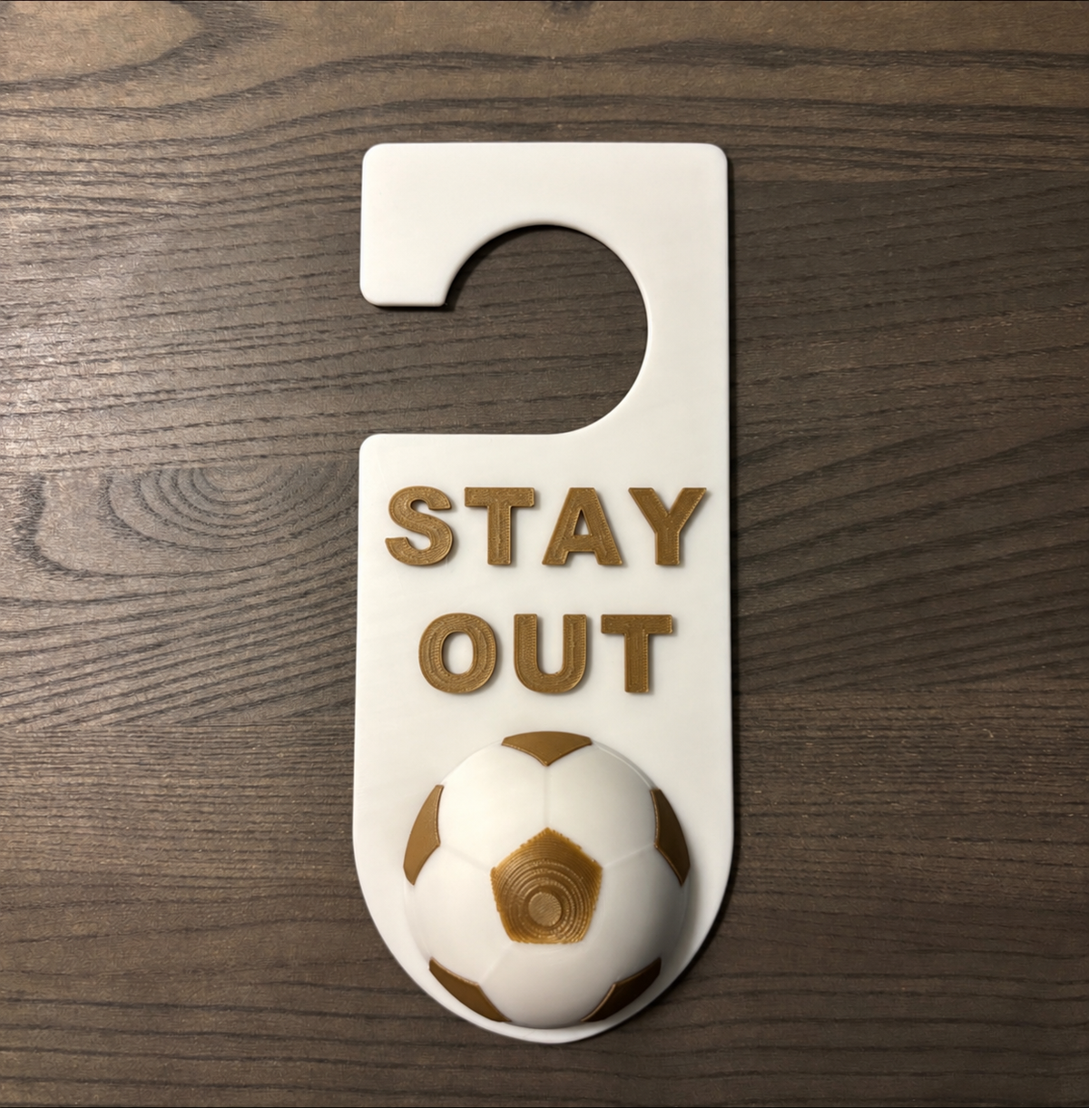 Dørskilt – STAY OUT